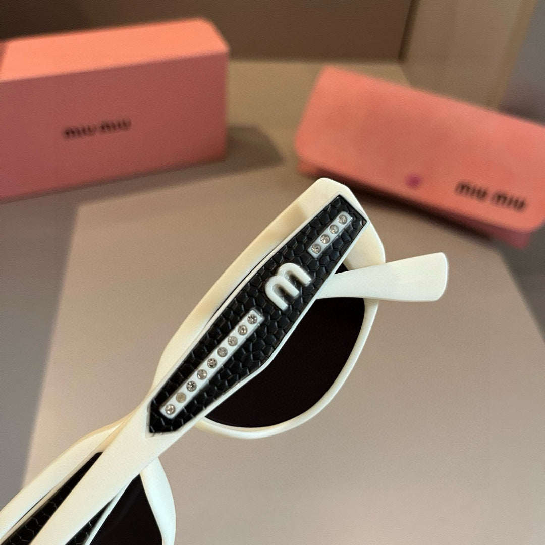 Miu Miu Cat-Eye Gold Lens Sunglasses for Men & Women - 372430 - detail image 6