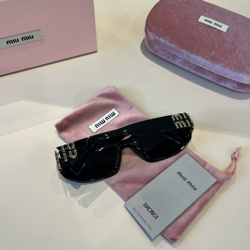 Miu Miu Cat-Eye Black Lens Sunglasses for Men & Women - 372431 - detail image 6