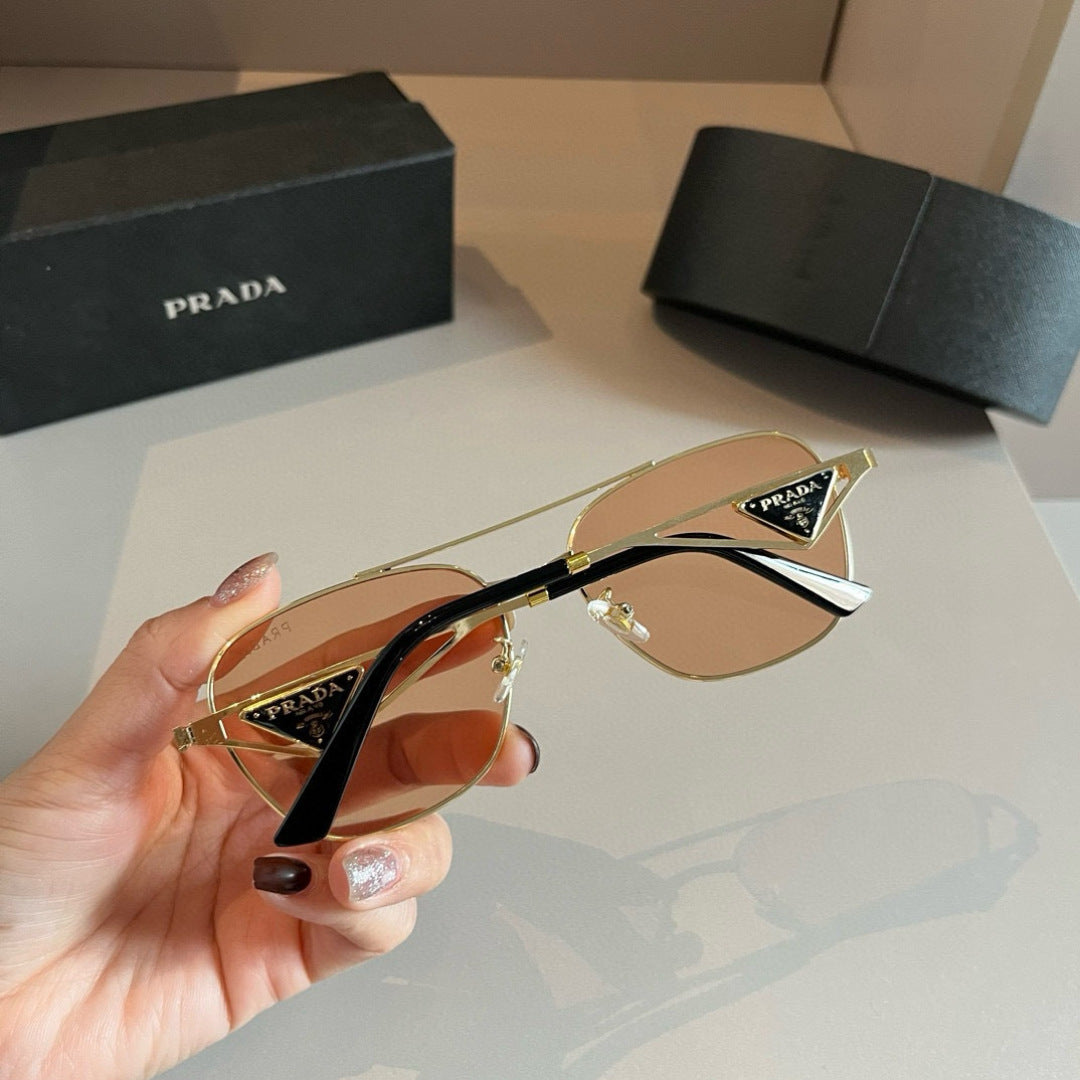 Prada Polarized Fashion Gold Lens Sunglasses for Men - 372135 - detail image 7