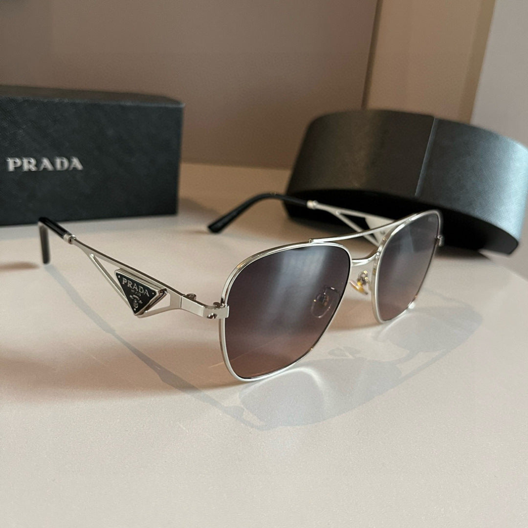 Prada Polarized Fashion Silver Lens Sunglasses for Men - 372136