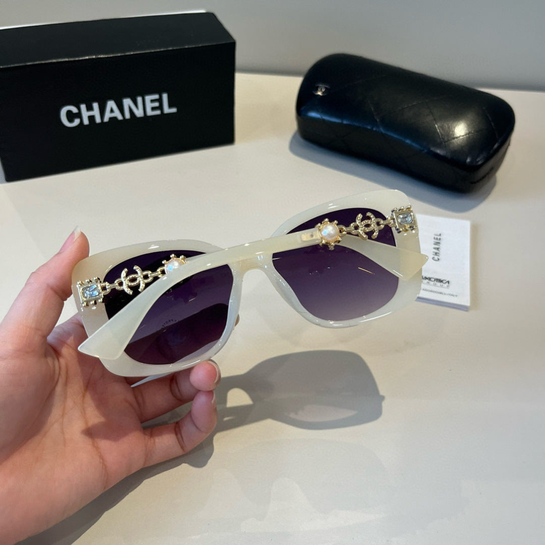 Chanel Polarized Fashion Silver Lens Sunglasses for Men & Women - 382244 - detail image 7