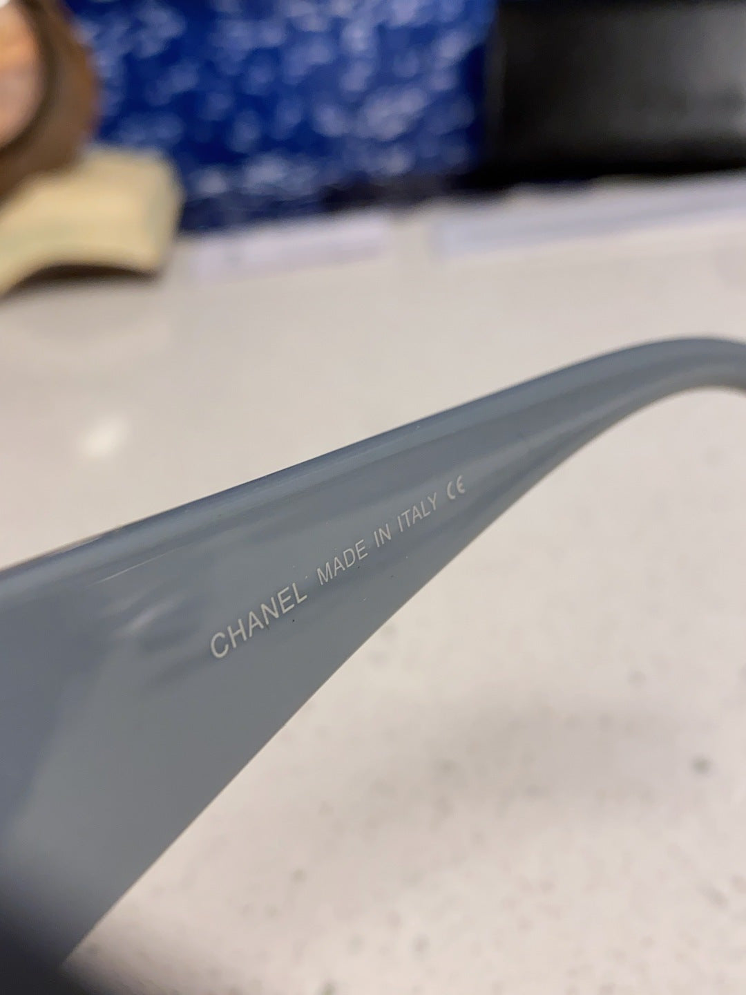 Chanel Metal Square Silver Lens Sunglasses for Women - 382215 - detail image 8