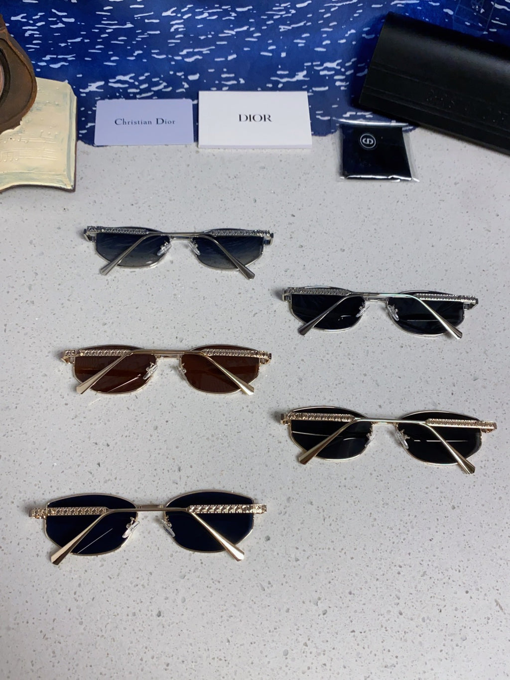 Dior Metal Round Red Lens Sunglasses for Men & Women - 158403 - detail image 12