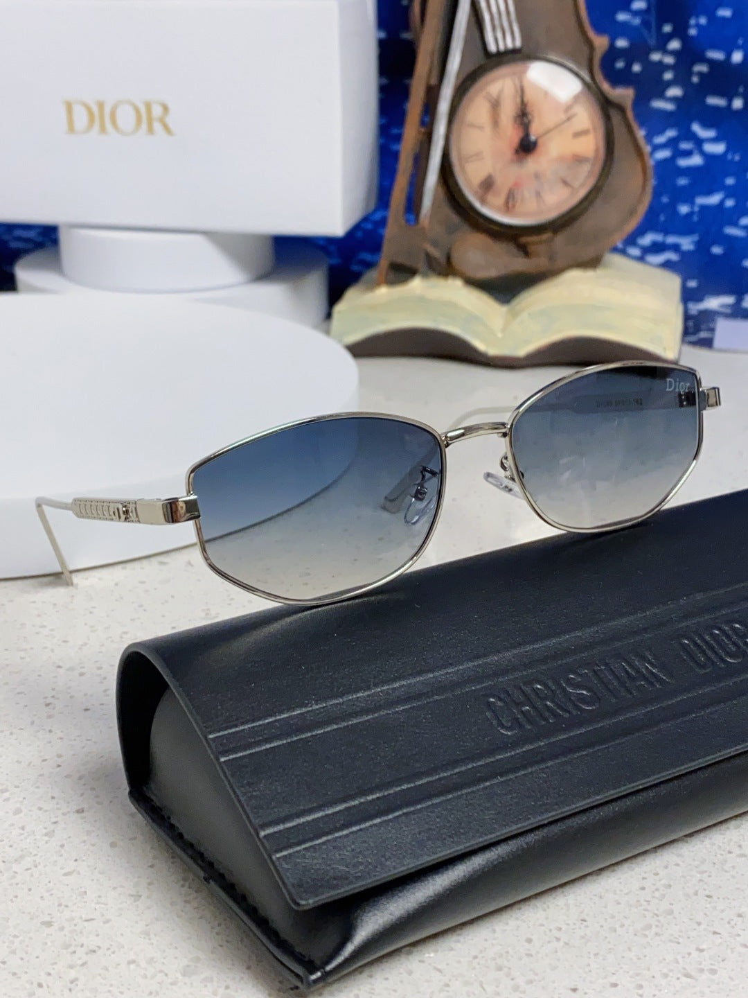 Dior Metal Round Silver Lens Sunglasses for Men & Women - 398705 - detail image 9