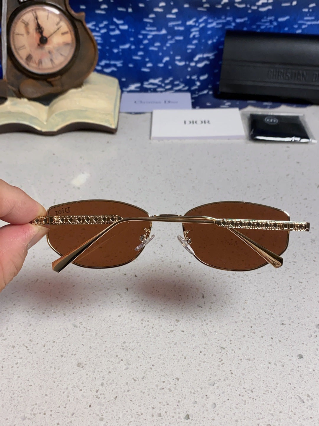 Dior Metal Round Red Lens Sunglasses for Men & Women - 158403 - detail image 6