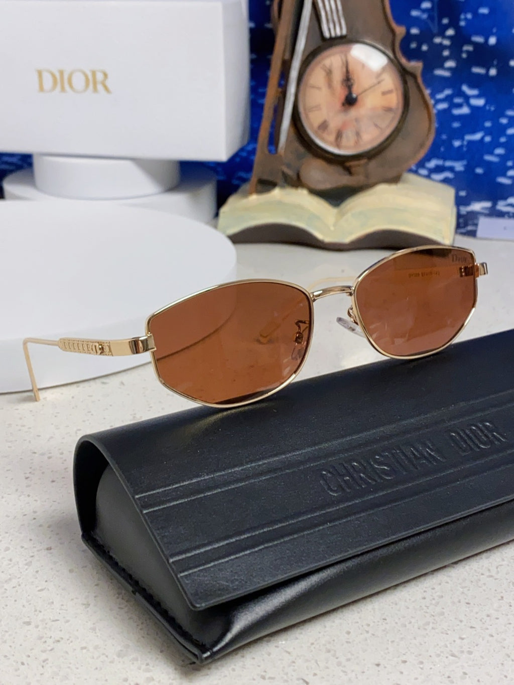 Dior Metal Round Red Lens Sunglasses for Men & Women - detail image 11