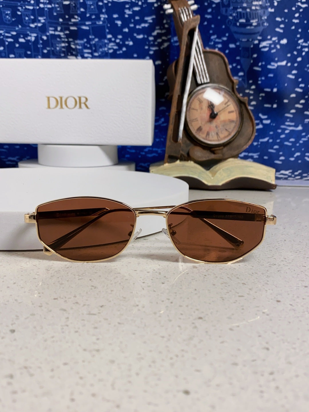 Dior Metal Round Red Lens Sunglasses for Men & Women - detail image 10