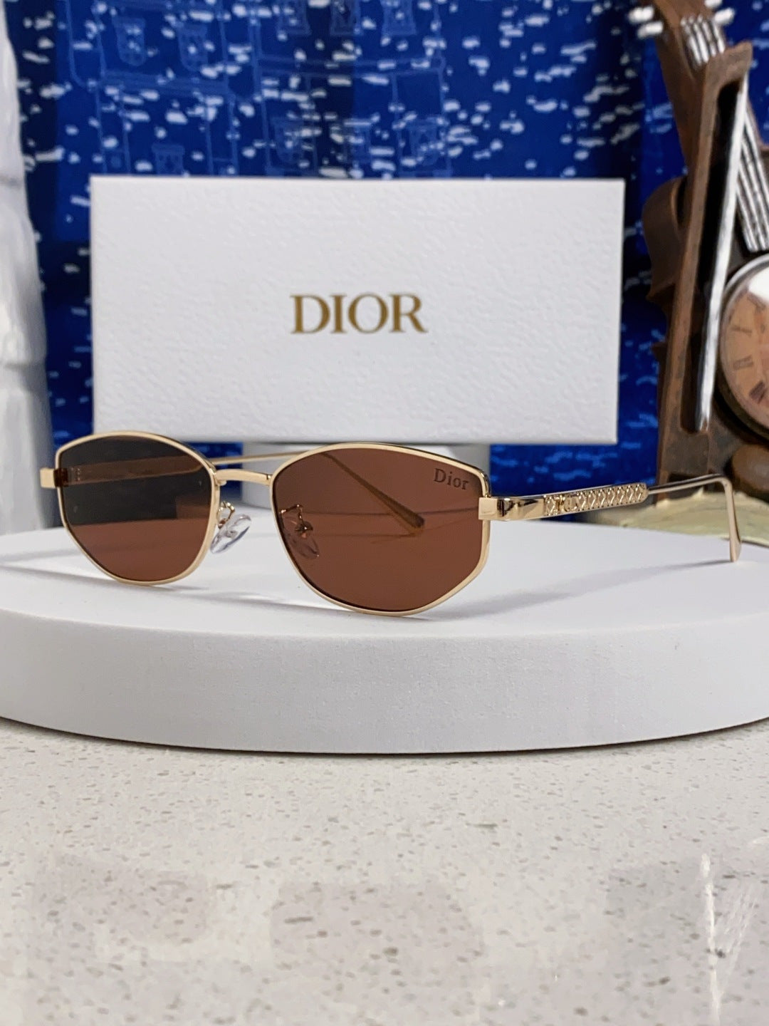 Dior Metal Round Red Lens Sunglasses for Men & Women - 158403 - detail image 2