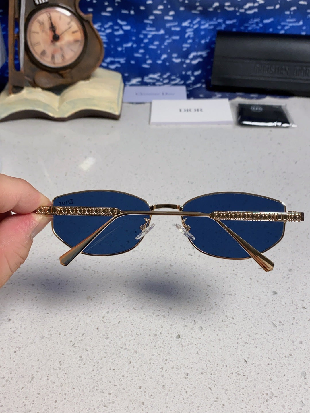 Dior Metal Round Brown Lens Sunglasses for Men & Women - detail image 5
