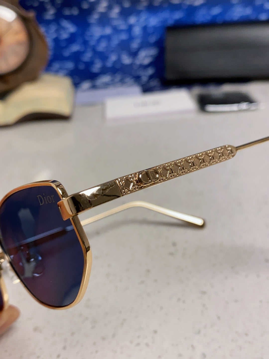 Dior Metal Round Brown Lens Sunglasses for Men & Women - detail image 7