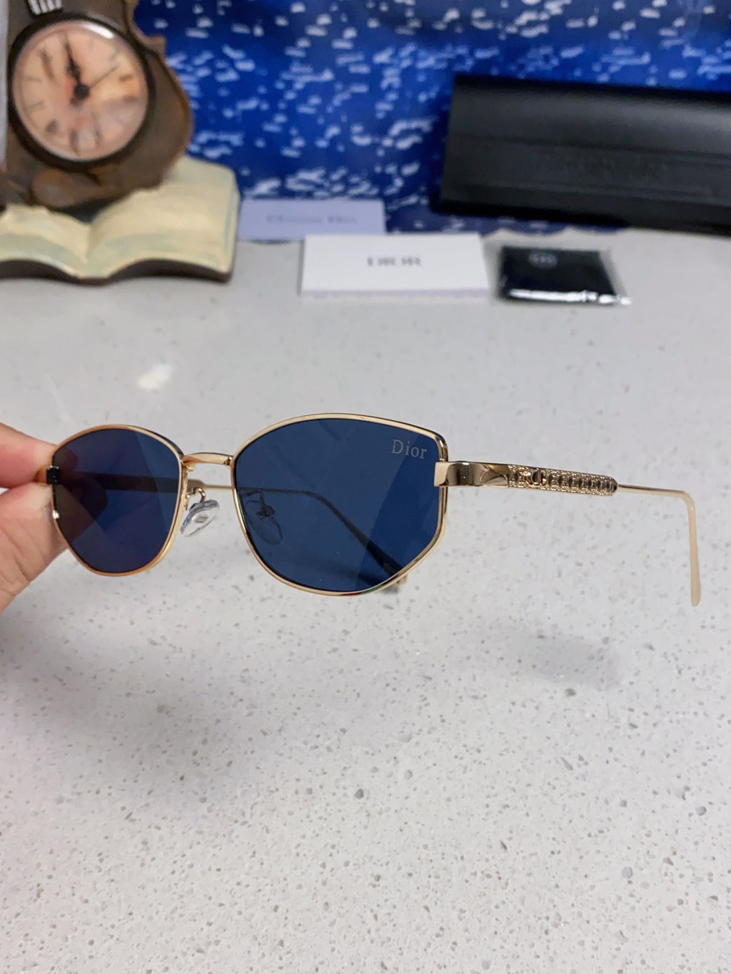 Dior Metal Round Brown Lens Sunglasses for Men & Women - detail image 6