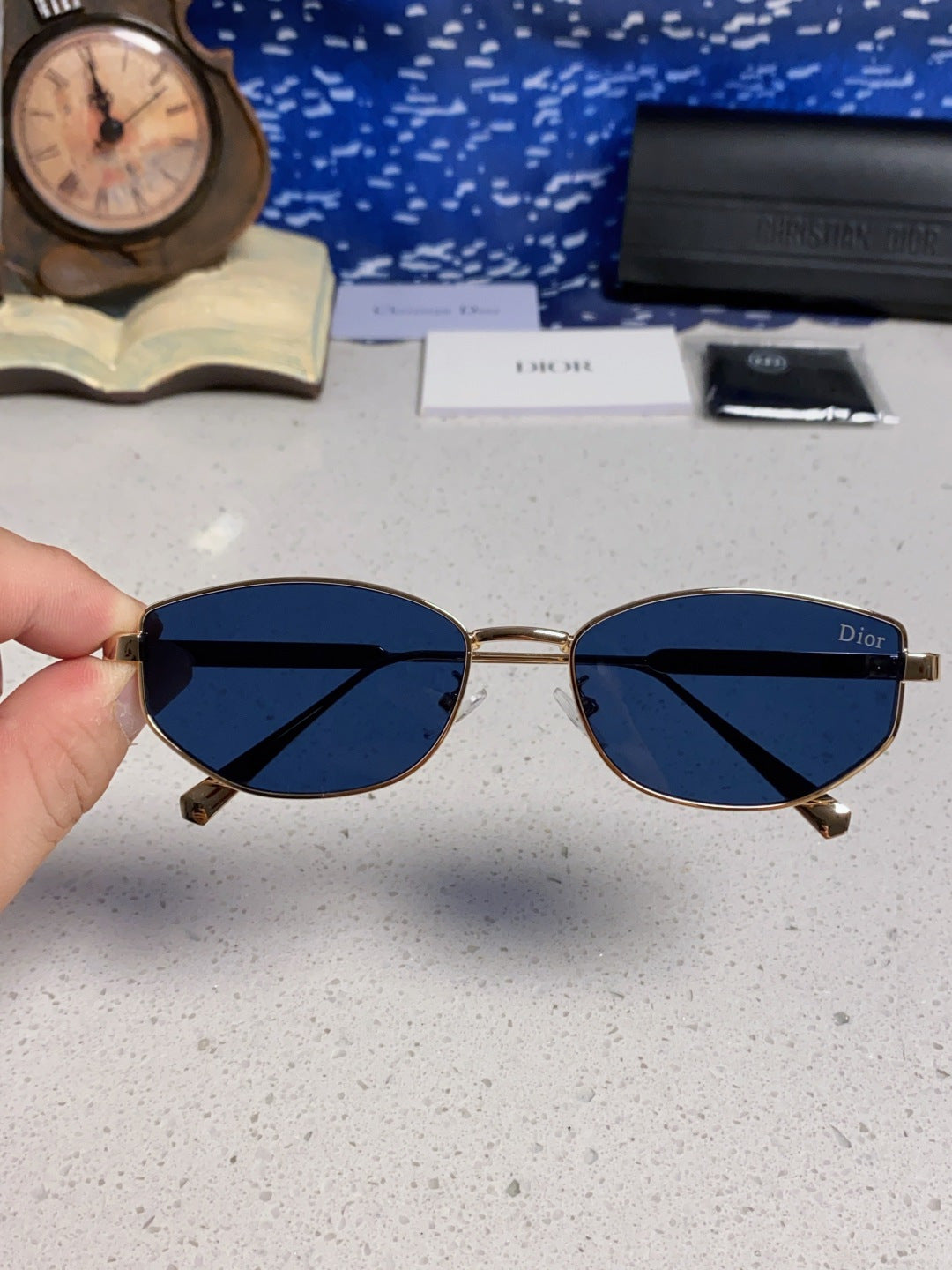 Dior Metal Round Brown Lens Sunglasses for Men & Women - 158404 - detail image 4