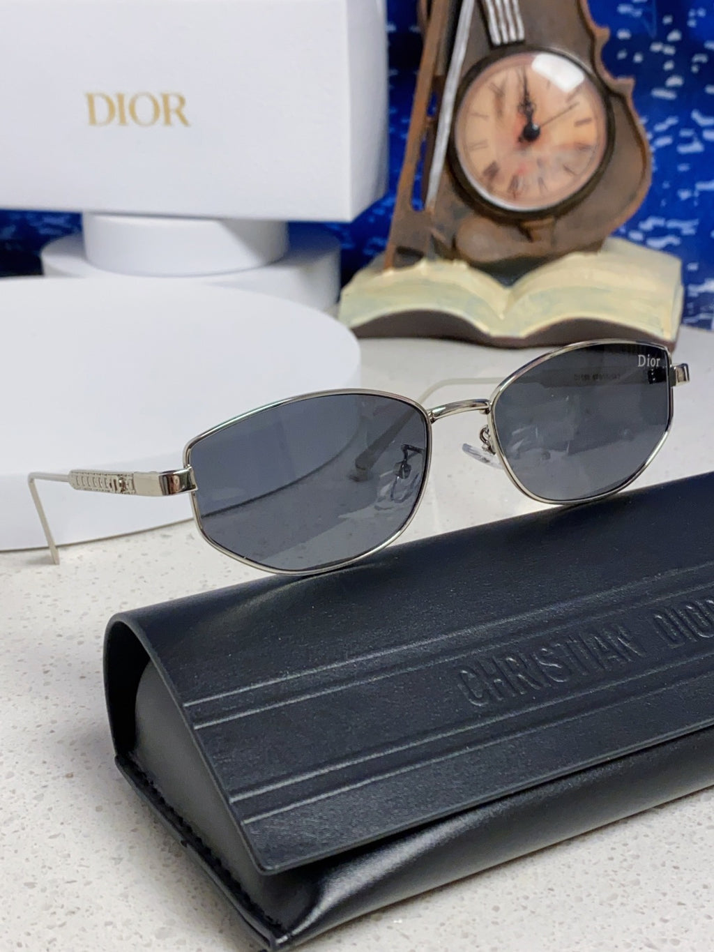 Dior Metal Round Silver Lens Sunglasses for Men & Women - 158405 - detail image 11