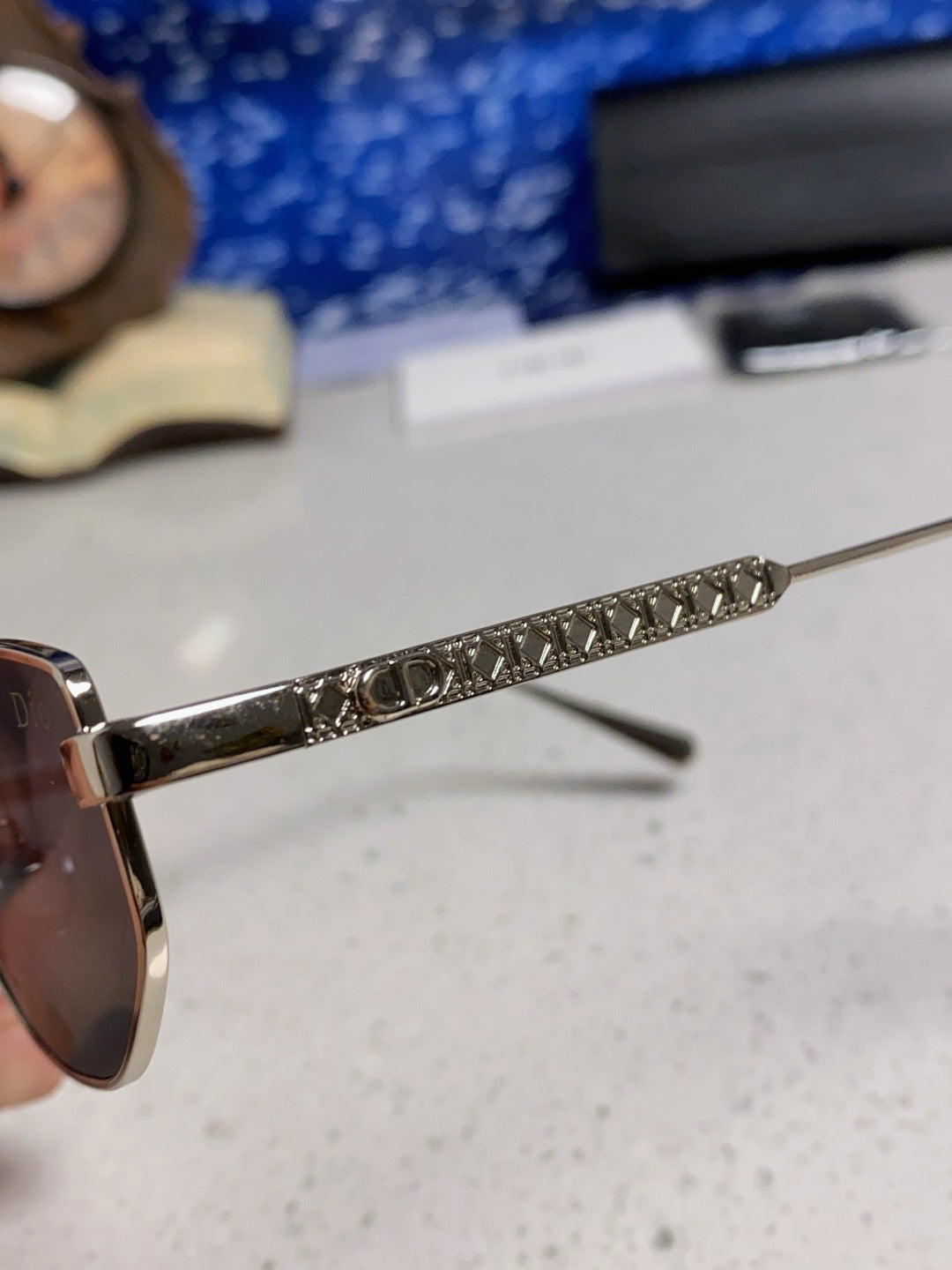 Dior Metal Round Silver Lens Sunglasses for Men & Women - 158405 - detail image 8
