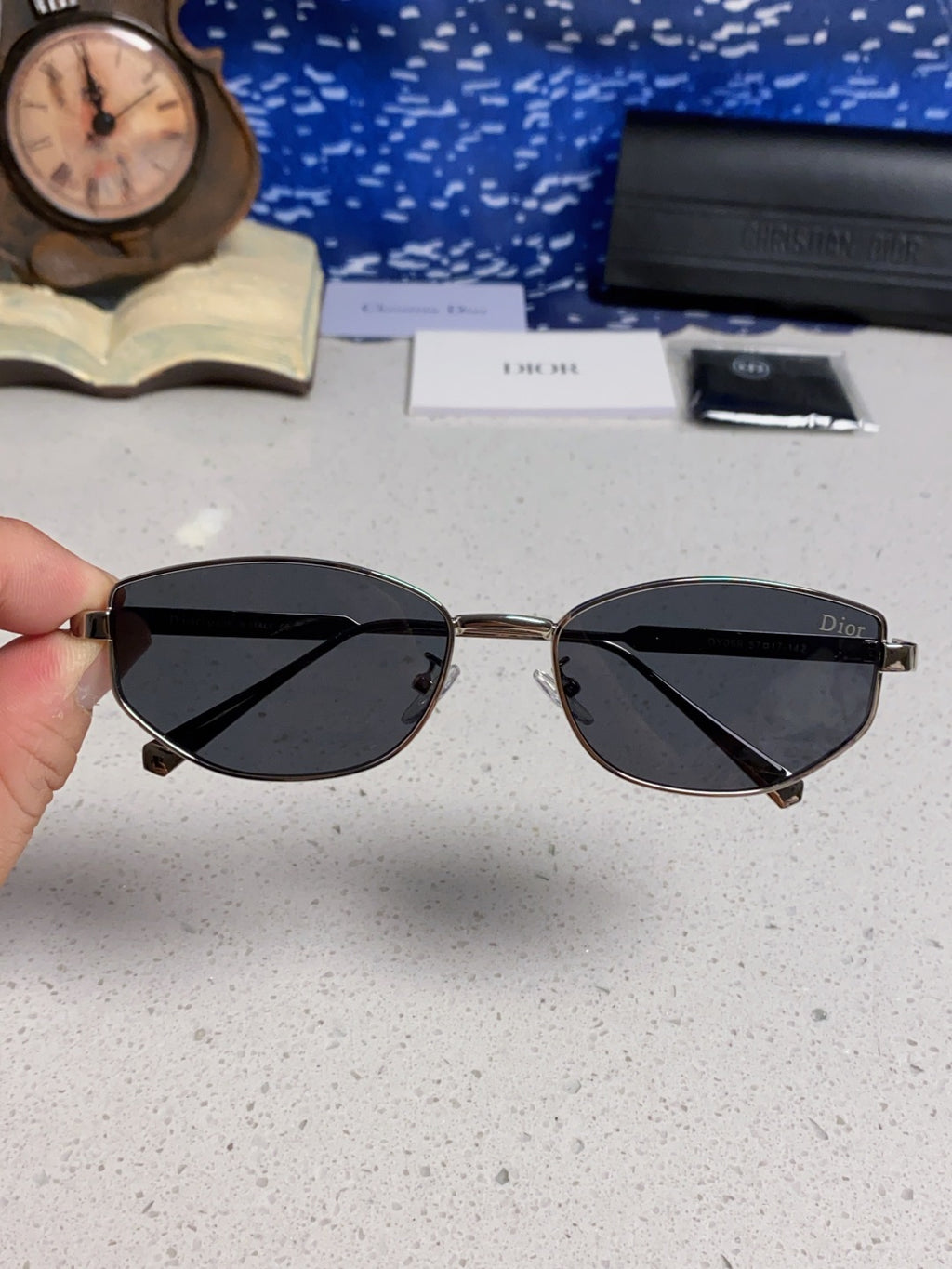 Dior Metal Round Silver Lens Sunglasses for Men & Women - 158405 - detail image 4