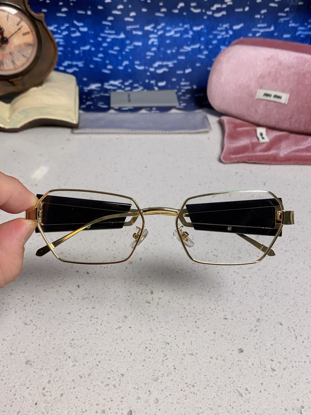 Miu Miu Fashion Silver Lens Sunglasses for Women - 399209 - detail image 4