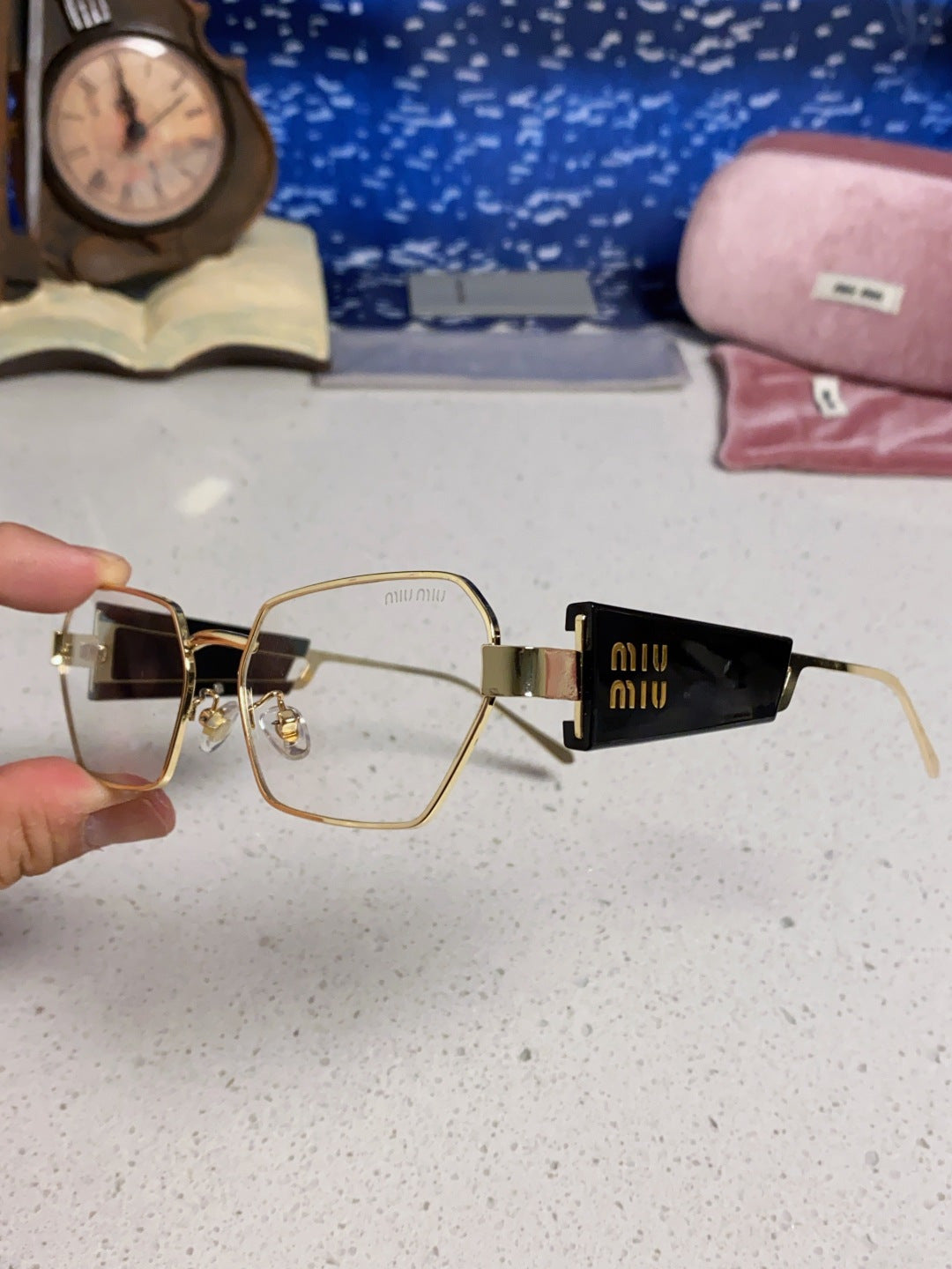 Miu Miu Fashion Silver Lens Sunglasses for Women - 432598 - detail image 6