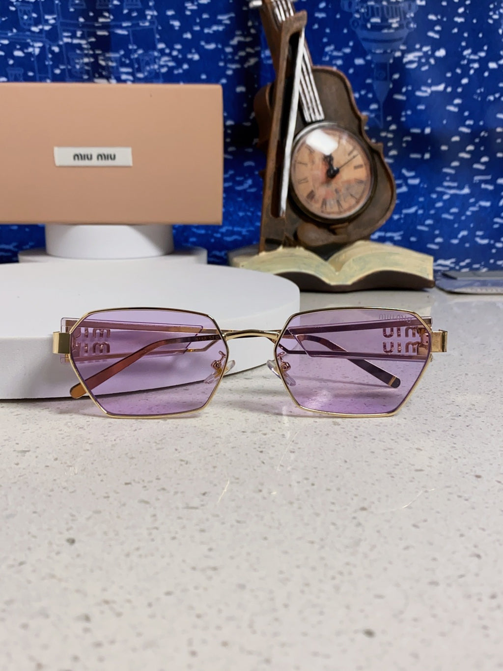 Miu Miu Fashion Silver Lens Sunglasses for Women - 399210 - detail image 9