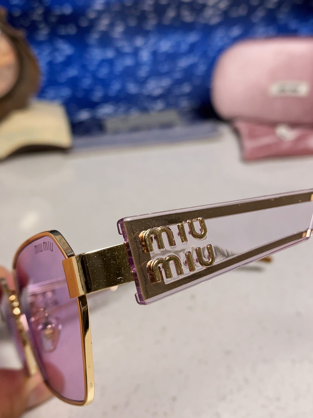 Miu Miu Fashion Silver Lens Sunglasses for Women - detail image 7