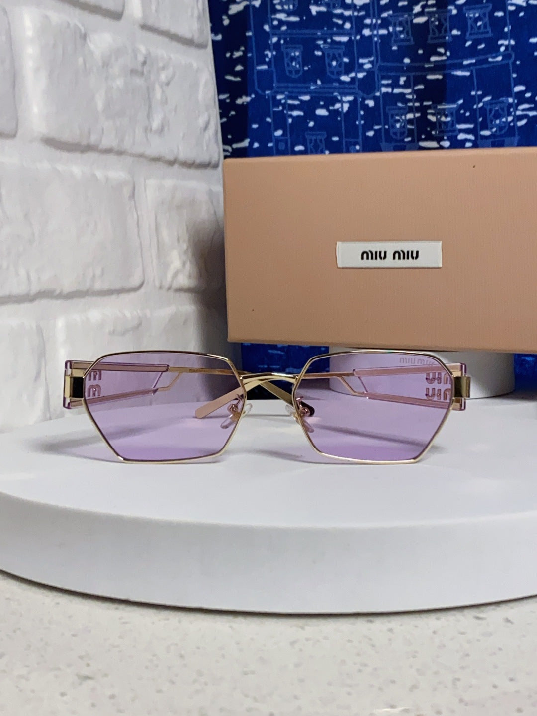 Miu Miu Fashion Silver Lens Sunglasses for Women - 399210 - detail image 2