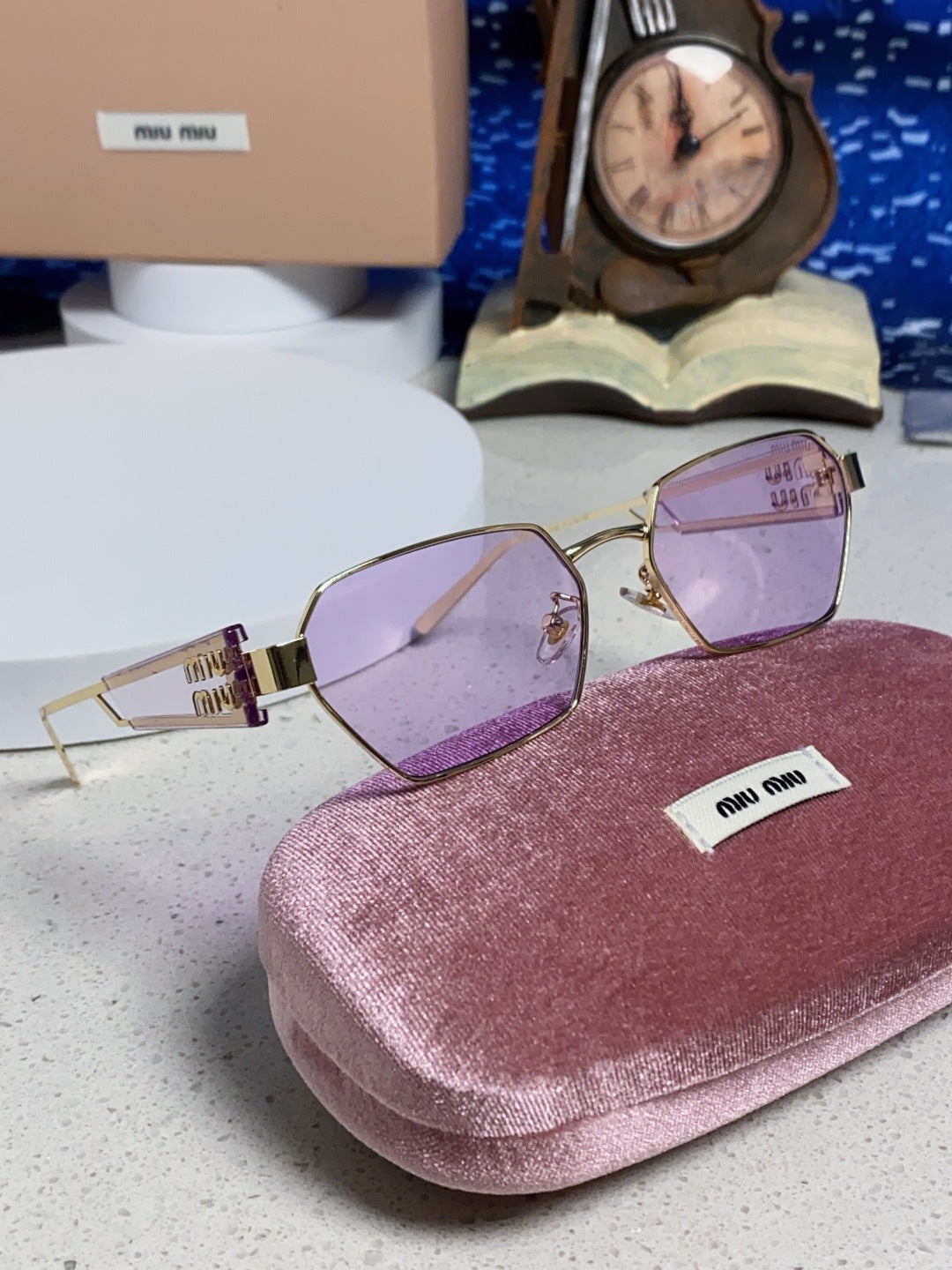 Miu Miu Fashion Silver Lens Sunglasses for Women - 399210 - detail image 10