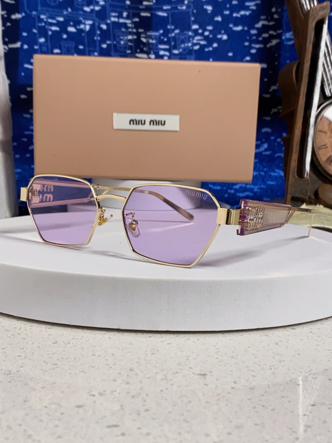 Miu Miu Fashion Silver Lens Sunglasses for Women - 399210