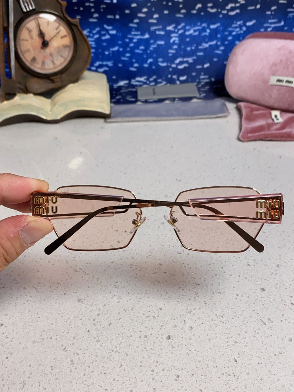 Miu Miu Fashion Brown Lens Sunglasses for Women - detail image 5