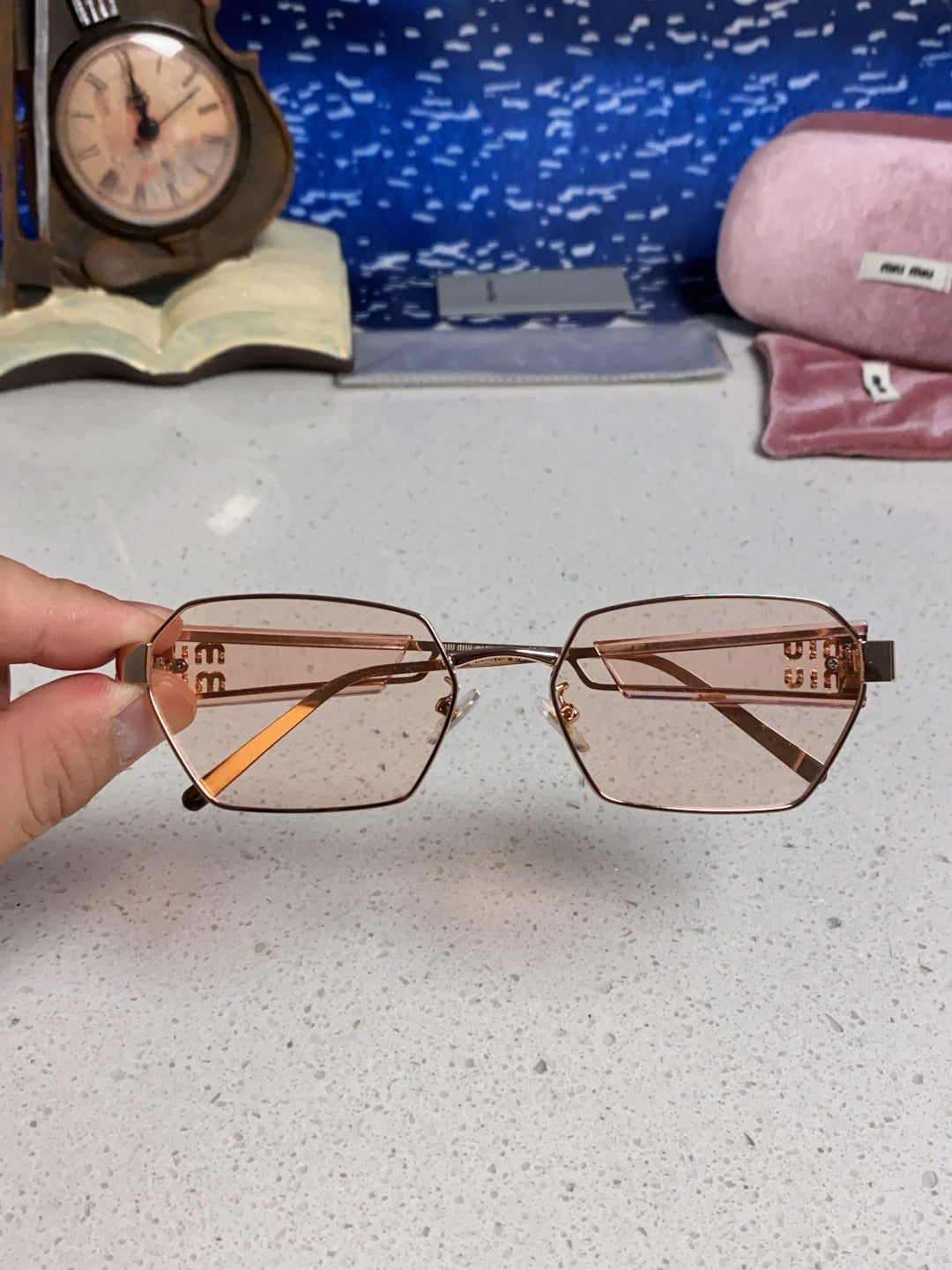 Miu Miu Fashion Brown Lens Sunglasses for Women - detail image 4