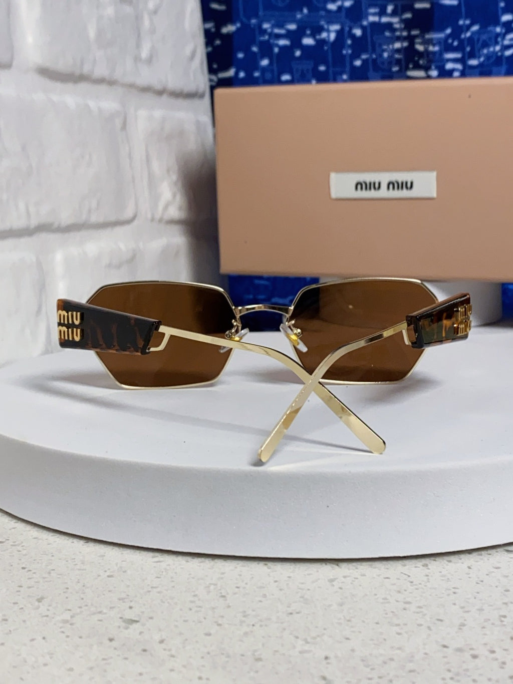 Miu Miu Fashion Brown Lens Sunglasses for Women - 432594 - detail image 3
