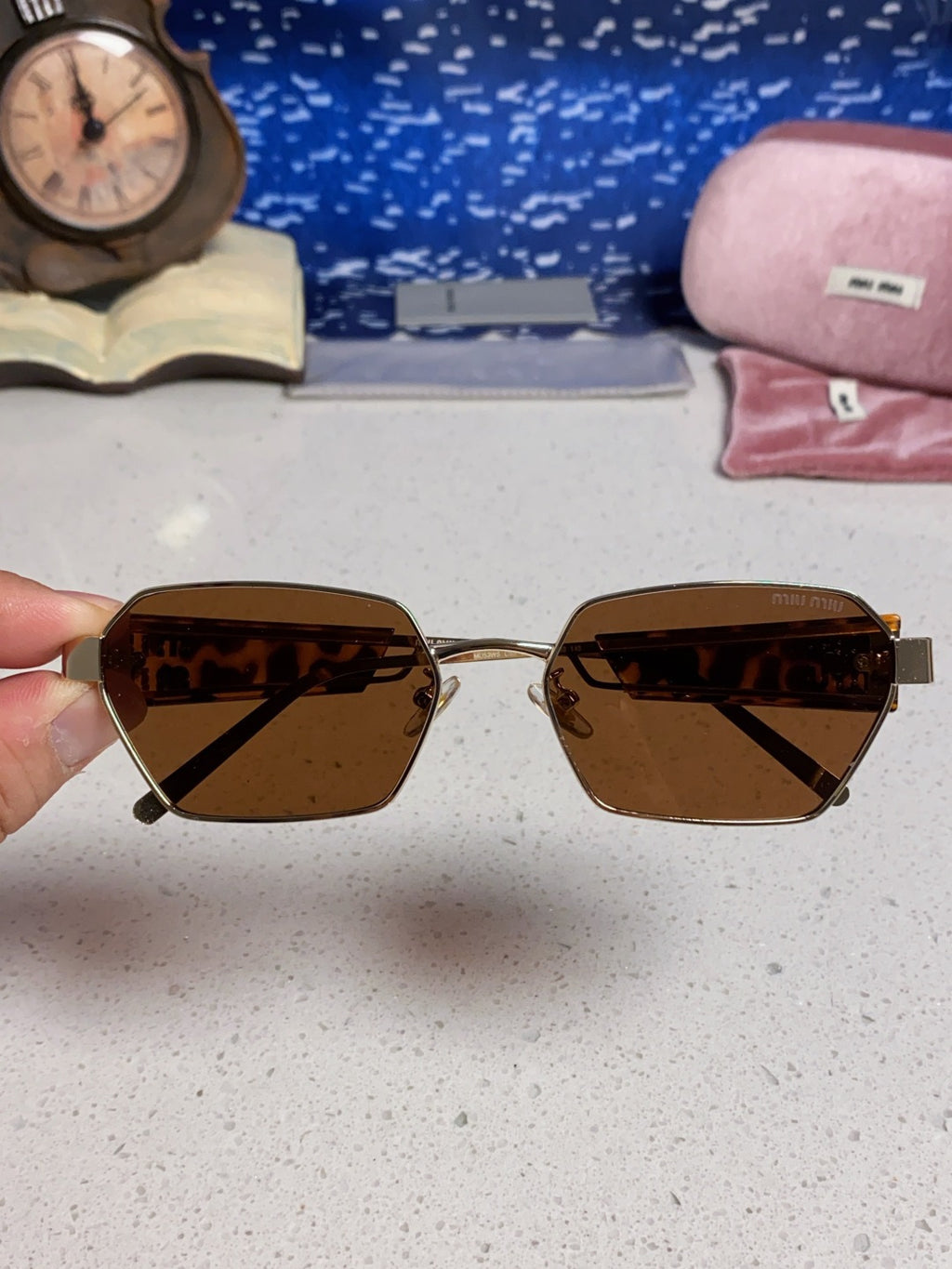 Miu Miu Fashion Brown Lens Sunglasses for Women - 399212 - detail image 4