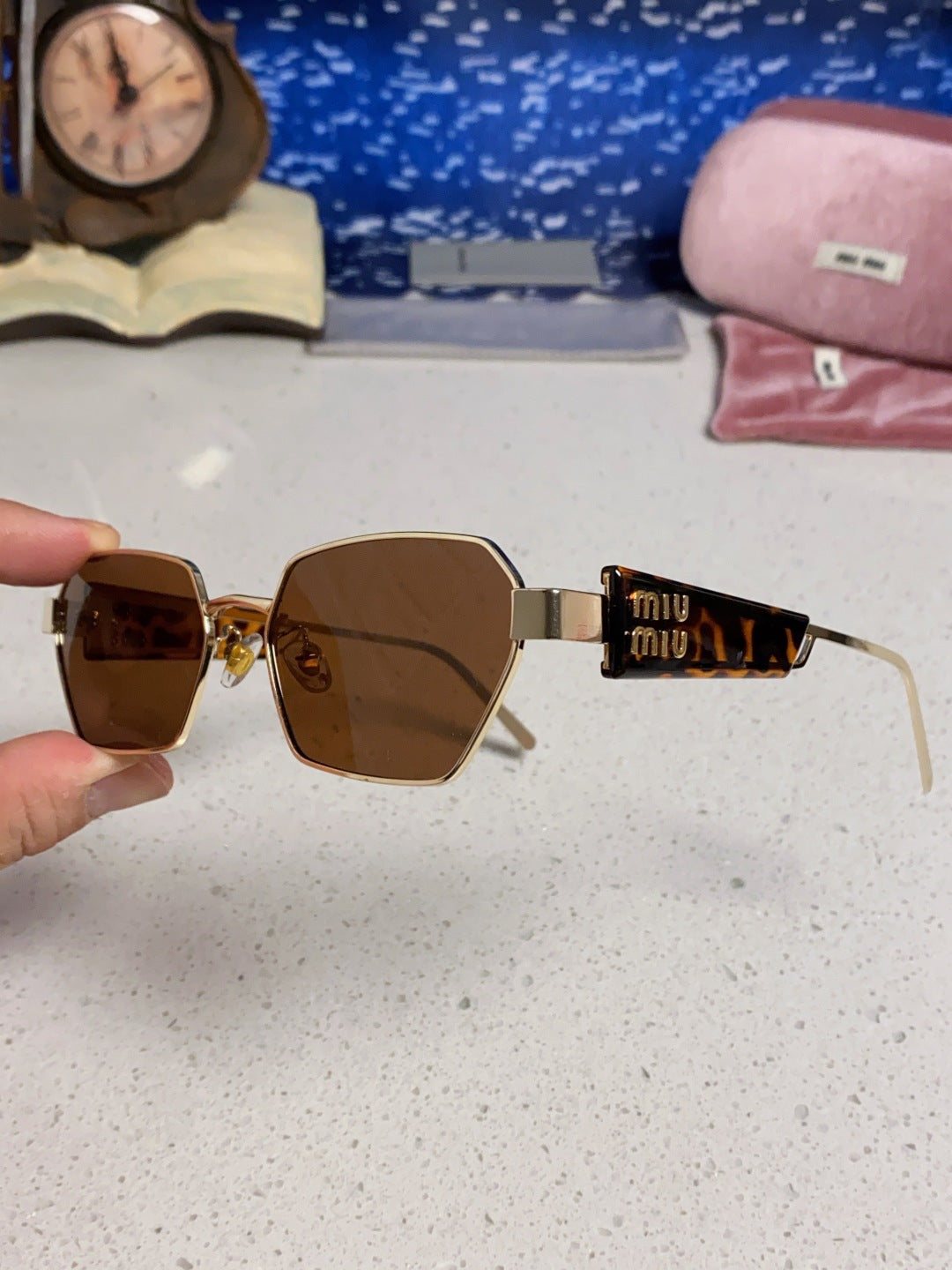 Miu Miu Fashion Brown Lens Sunglasses for Women - 432594 - detail image 6