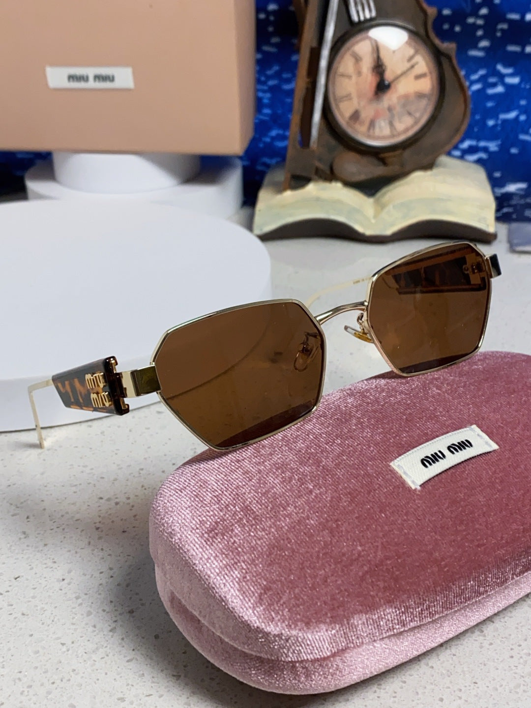 Miu Miu Fashion Brown Lens Sunglasses for Women - 399212 - detail image 10