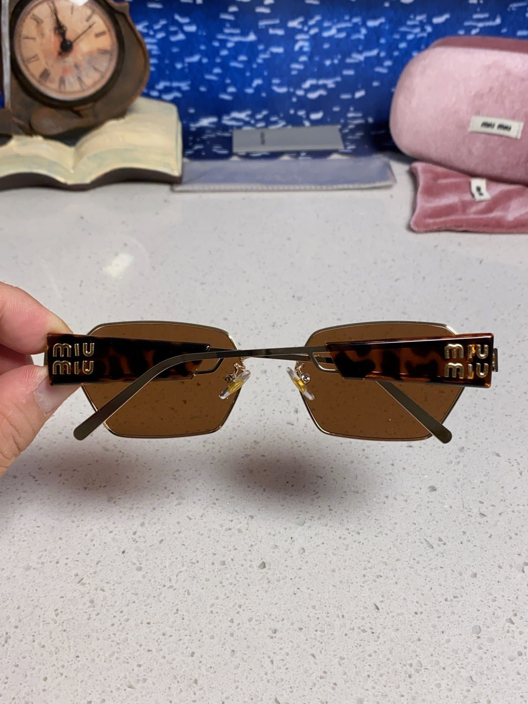 Miu Miu Fashion Brown Lens Sunglasses for Women - 399212 - detail image 5