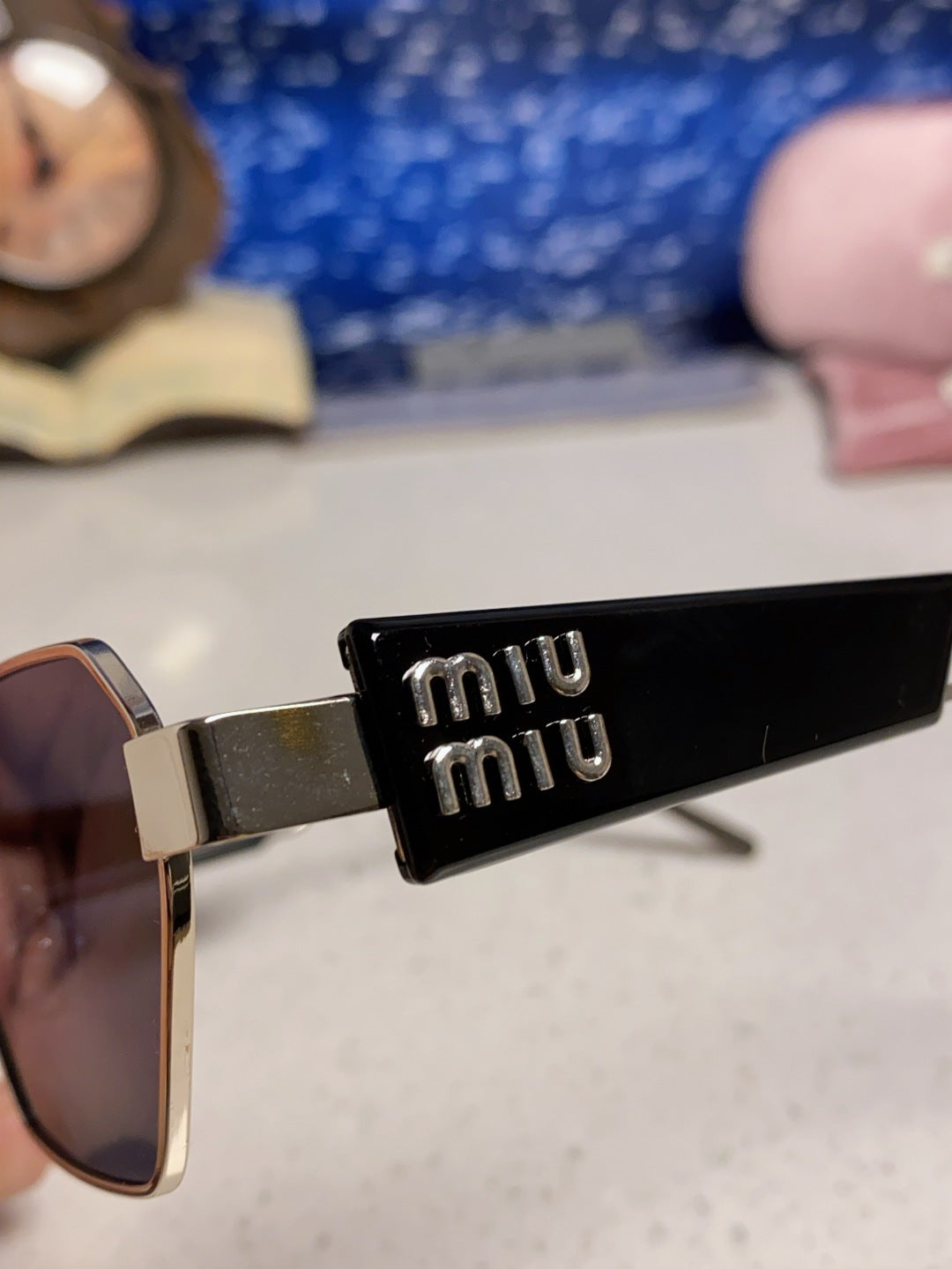 Miu Miu Fashion Blue Lens Sunglasses for Women - 399213 - detail image 7