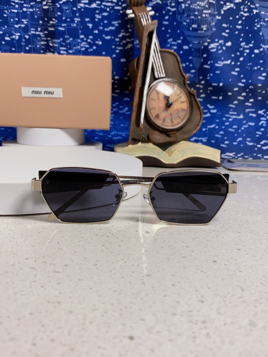 Miu Miu Fashion Blue Lens Sunglasses for Women - 399213 - detail image 9