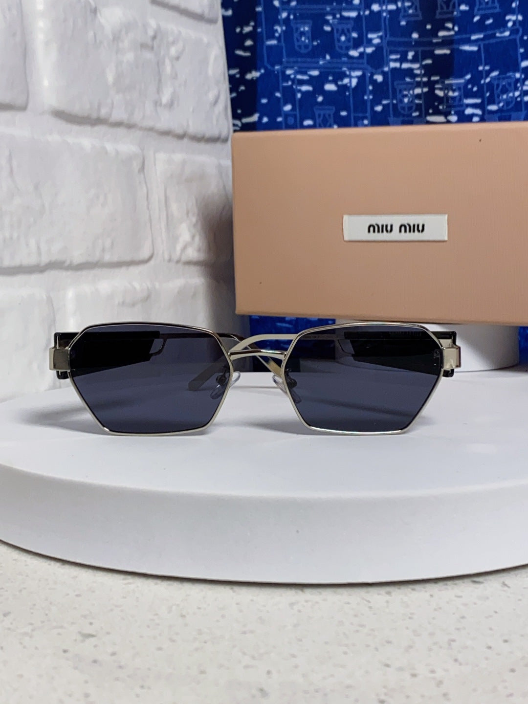Miu Miu Fashion Blue Lens Sunglasses for Women - 432595 - detail image 2