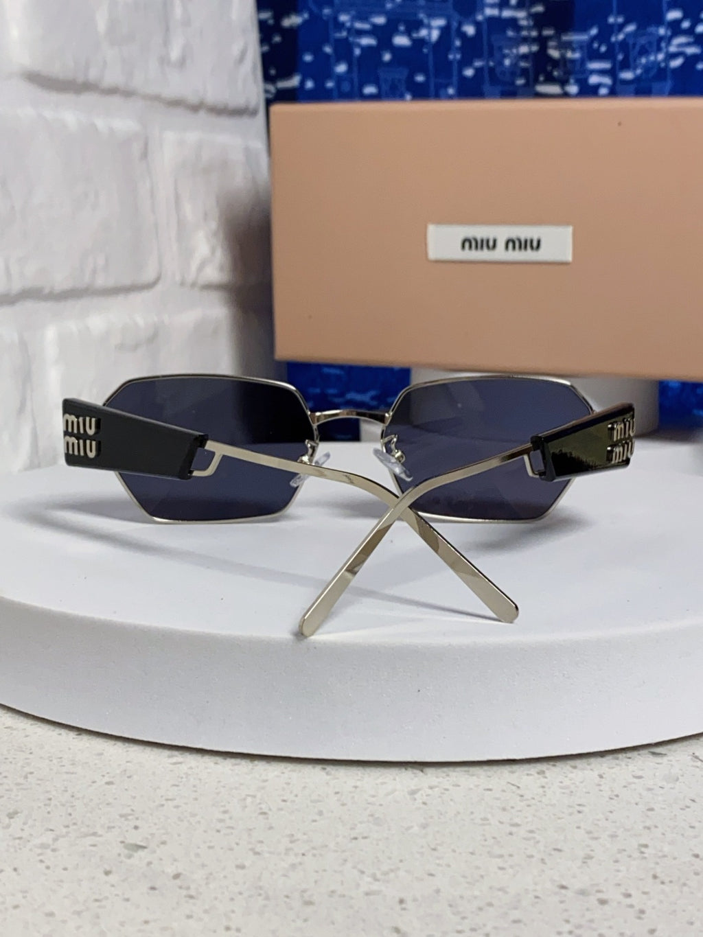 Miu Miu Fashion Blue Lens Sunglasses for Women - 432595 - detail image 3