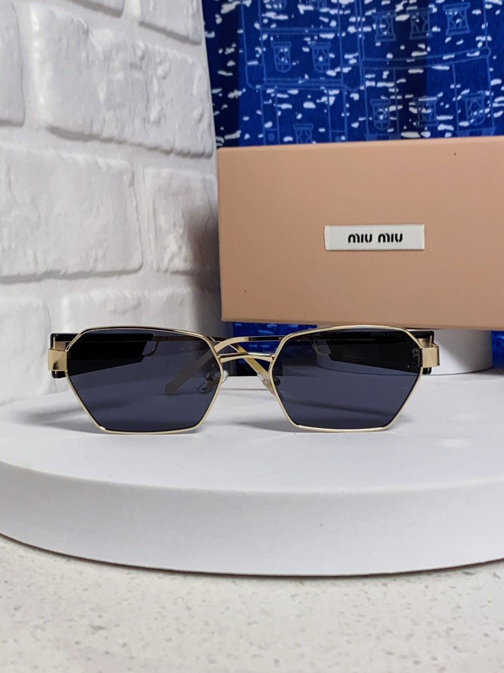 Miu Miu Fashion Blue Lens Sunglasses for Women - detail image 2