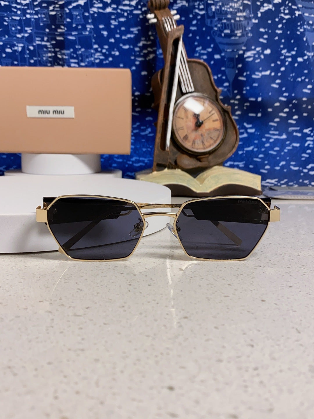 Miu Miu Fashion Blue Lens Sunglasses for Women - 399215 - detail image 9