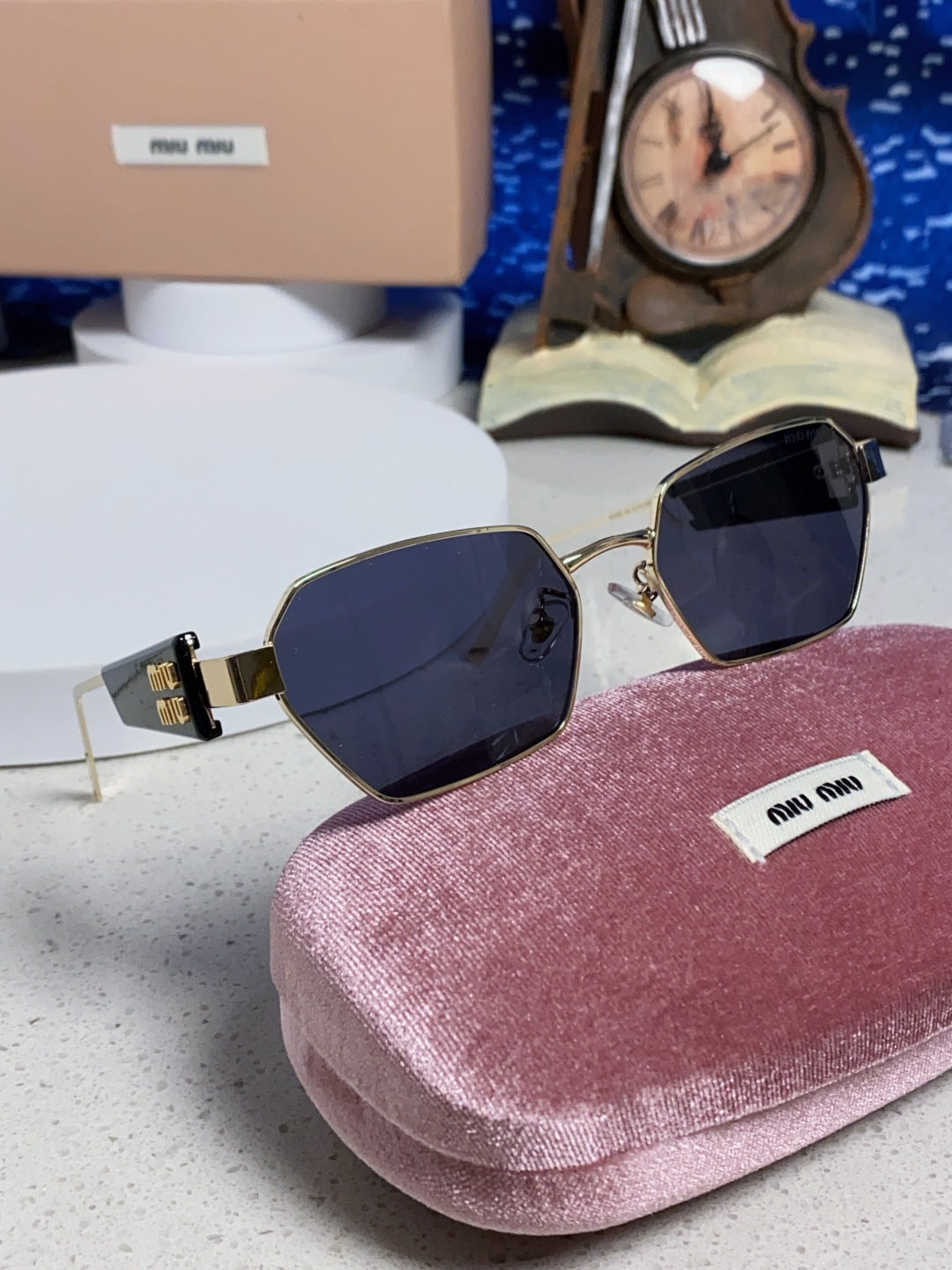 Miu Miu Fashion Blue Lens Sunglasses for Women - detail image 10