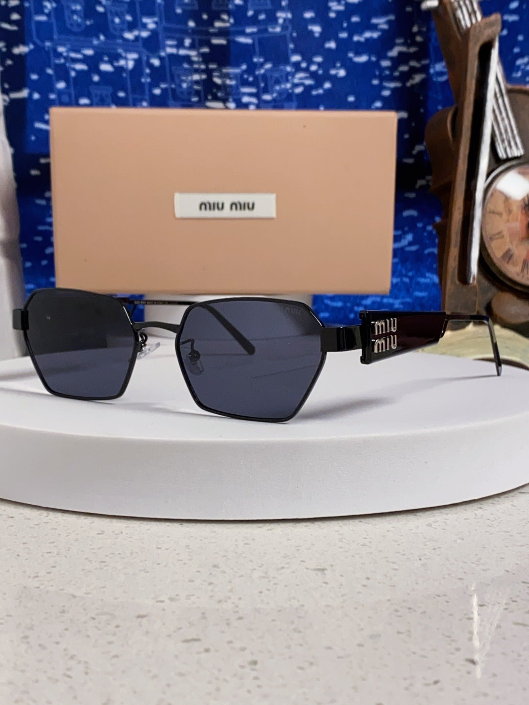 Miu Miu Fashion Blue Lens Sunglasses for Women - 399214