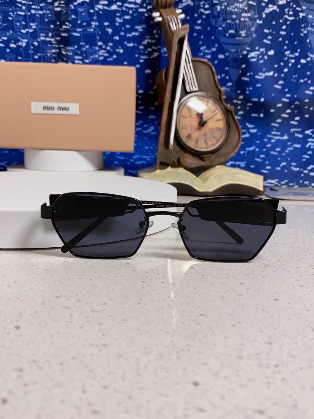 Miu Miu Fashion Blue Lens Sunglasses for Women - 399214 - detail image 9