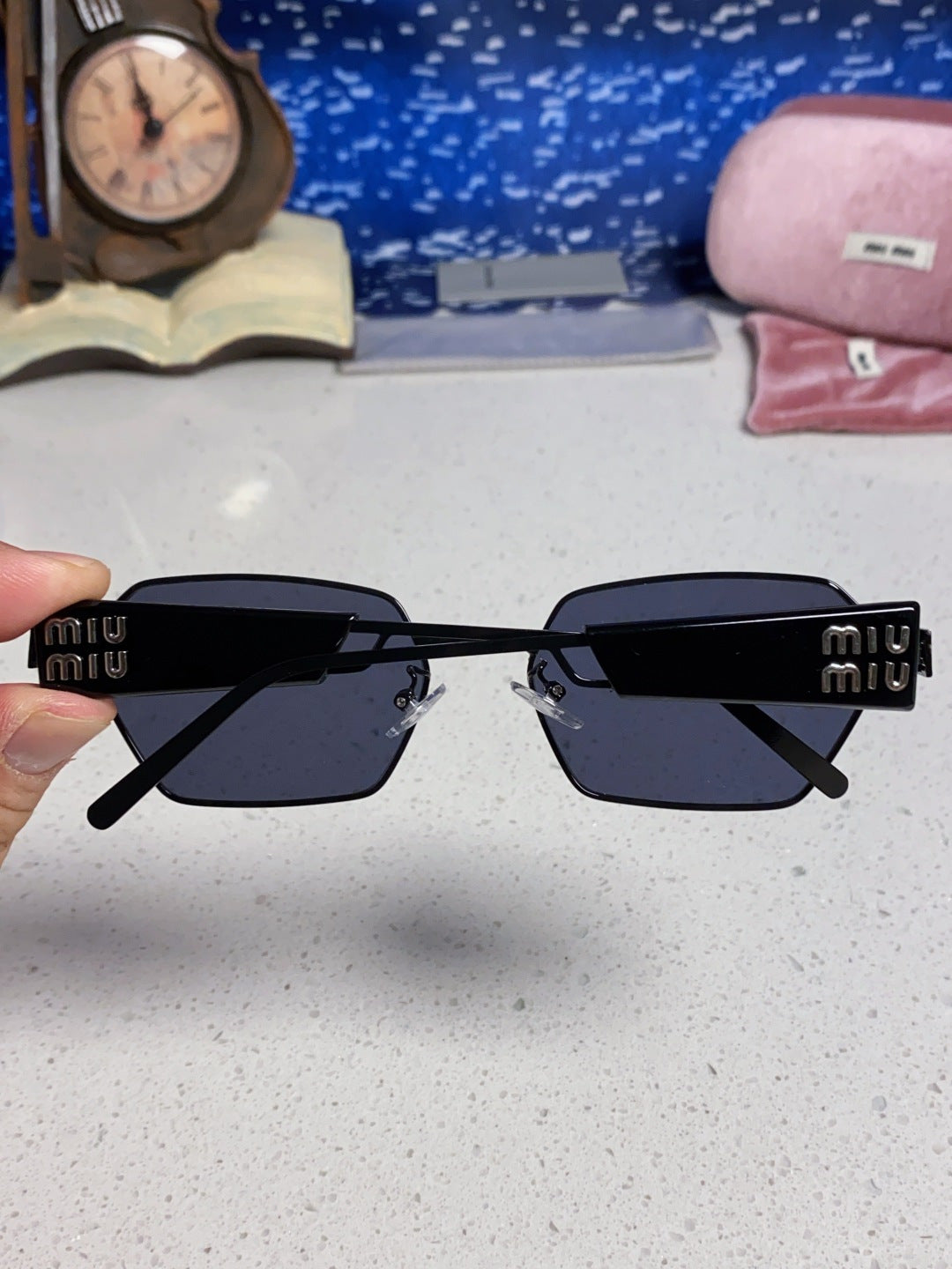 Miu Miu Fashion Blue Lens Sunglasses for Women - 399214 - detail image 5
