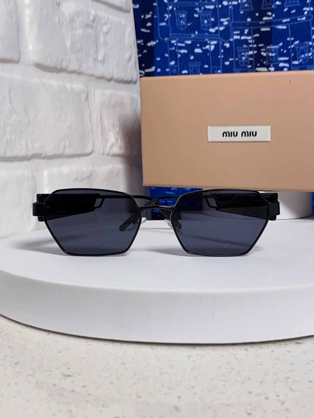 Miu Miu Fashion Blue Lens Sunglasses for Women - 399214 - detail image 2