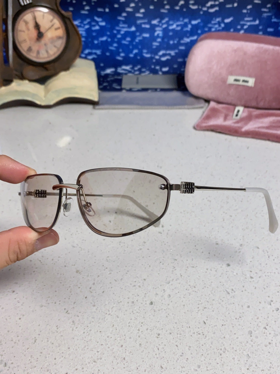 Miu Miu Fashion Pink Lens Sunglasses for Men & Women - 158587 - detail image 7
