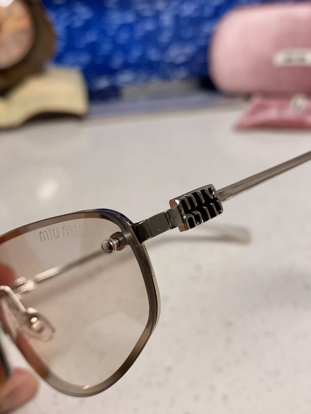 Miu Miu Fashion Pink Lens Sunglasses for Men & Women - 158587 - detail image 8