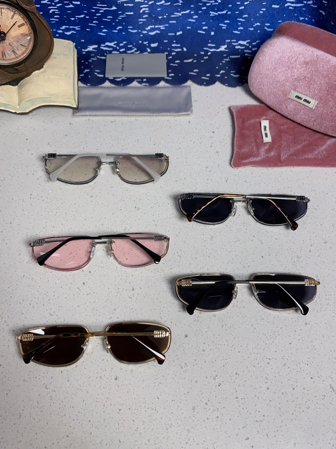 Miu Miu Fashion Black Lens Sunglasses for Men & Women - 399172 - detail image 10