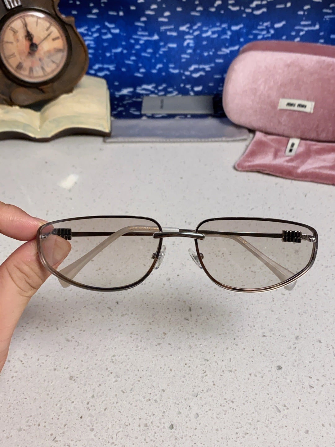Miu Miu Fashion Pink Lens Sunglasses for Men & Women - 158587 - detail image 5
