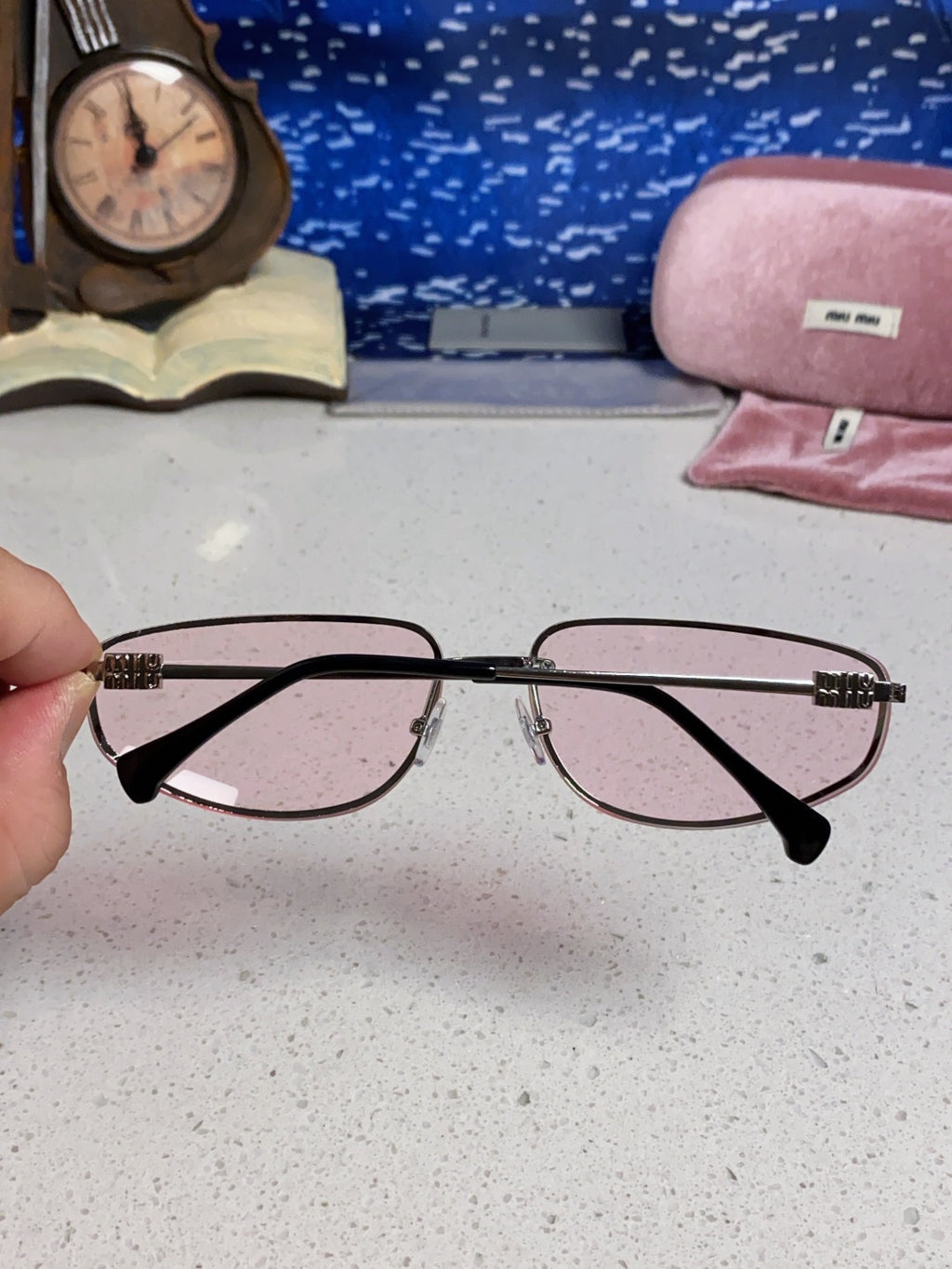 Miu Miu Fashion Pink Lens Sunglasses for Men & Women - 158588 - detail image 6