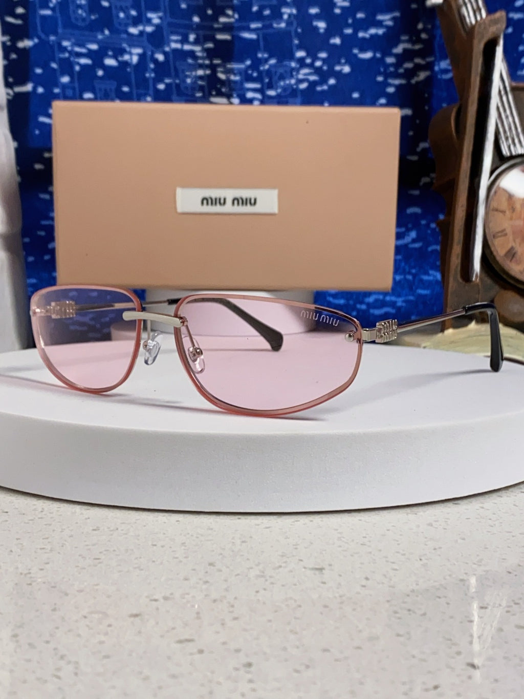 Miu Miu Fashion Pink Lens Sunglasses for Men & Women - 158588 - detail image 2